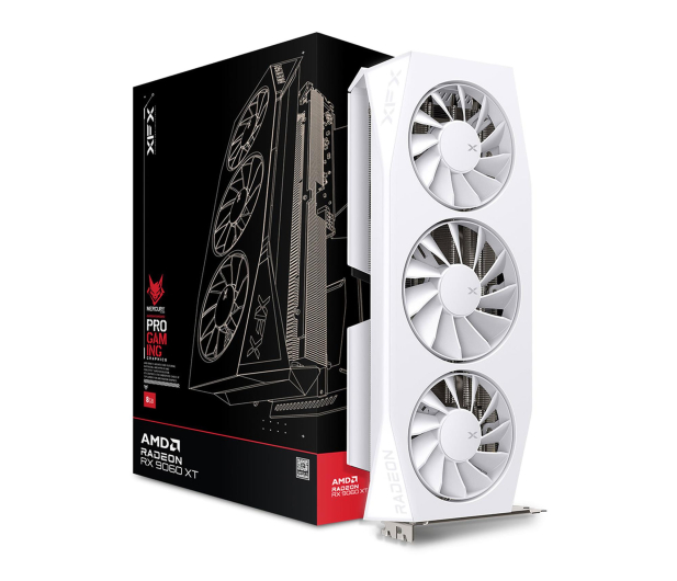 XFX Radeon RX 9060 XT Mercury Gaming OC White 16GB GDDR6 - 1354923 - zdjęcie
